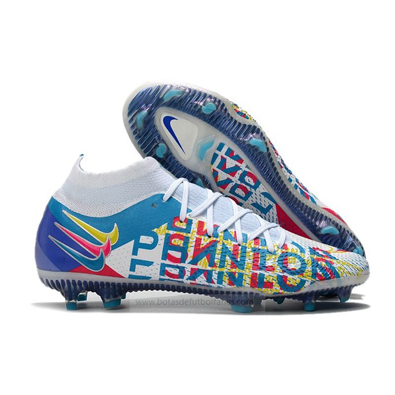 Nike Phantom Generative Texture Elite DF FG D Azul Rosa Amarillo